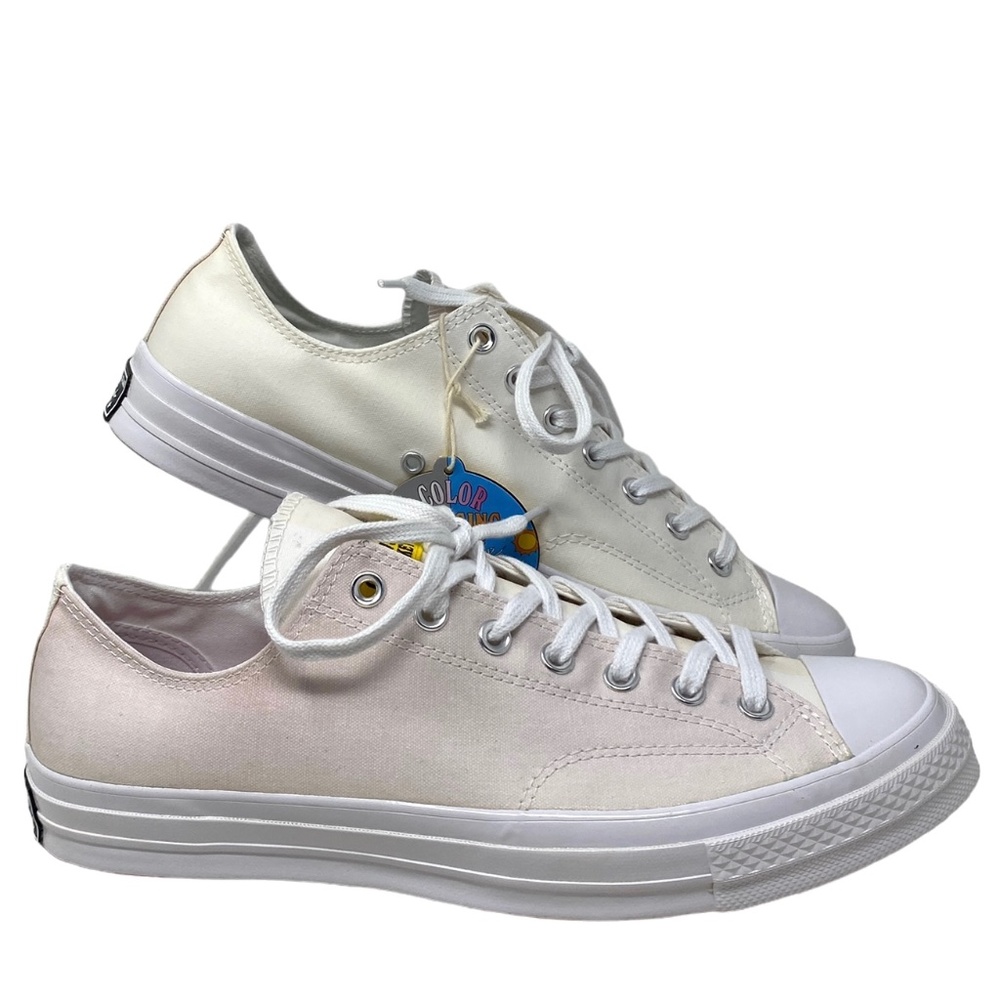 Converse Chuck 70 OX Low Top Shoes Men Size White Canvas Skate Sneakers 166599C